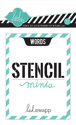 Words - Color Magic 3 x 4 Stencil Minis Words - Color Magic 3 x 4 Stencil Minis