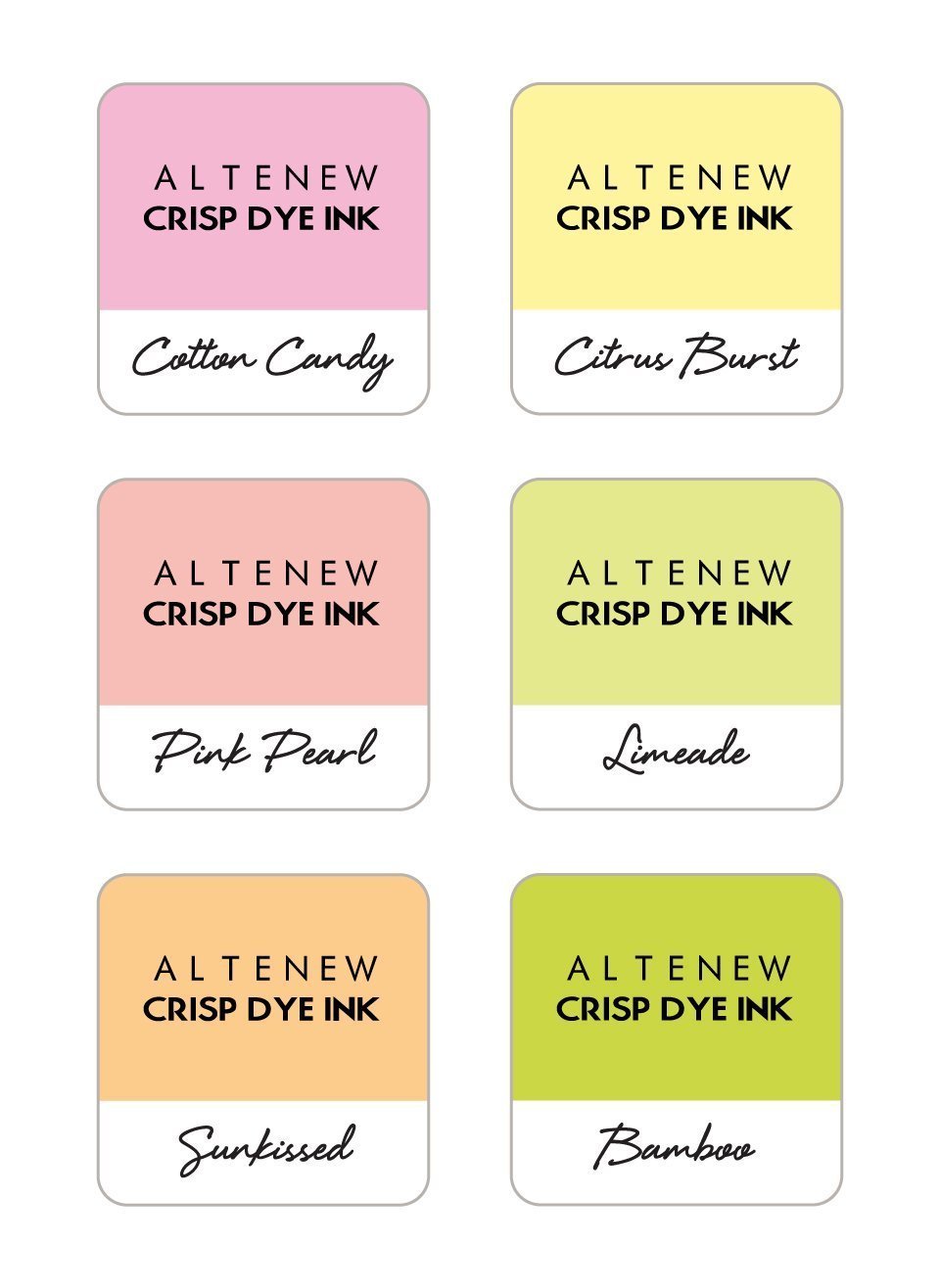 Summer Sherbet - 6 Mini Cube Set Summer Sherbet - 6 Mini Cube Set