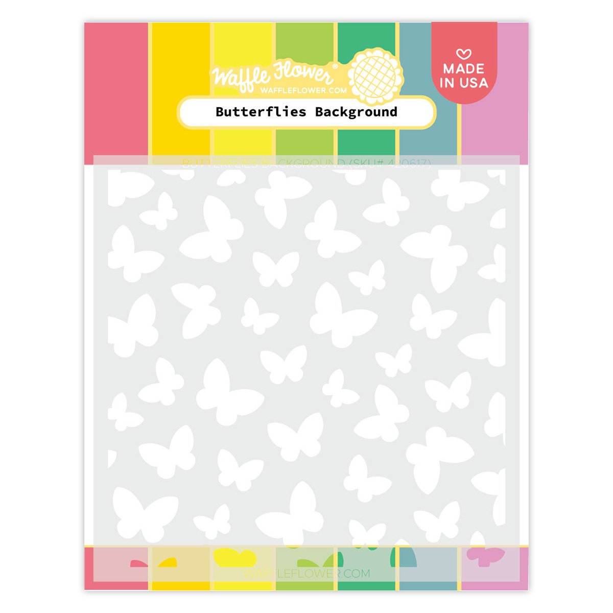 Butterflies Background - Stencil
