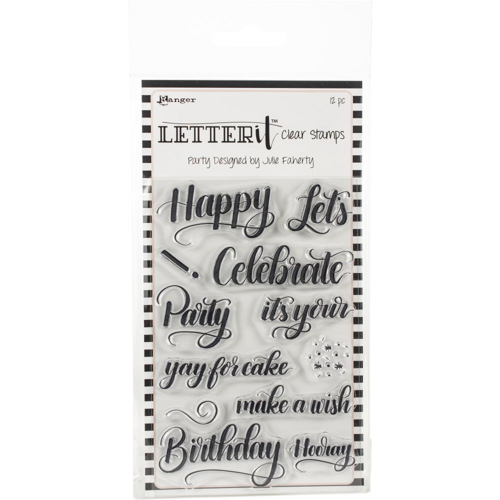 Party - Ranger Letter It Clear Stamp Set