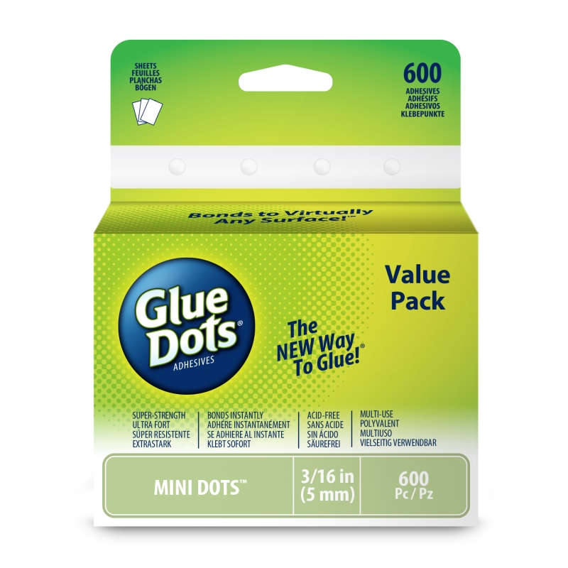 Mini - Glue Dots - Value Pack - 3/16"