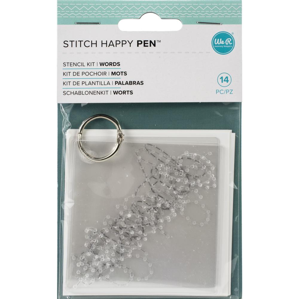 Words - Stitch Happy Stencil Kit - We R Memory Keepers