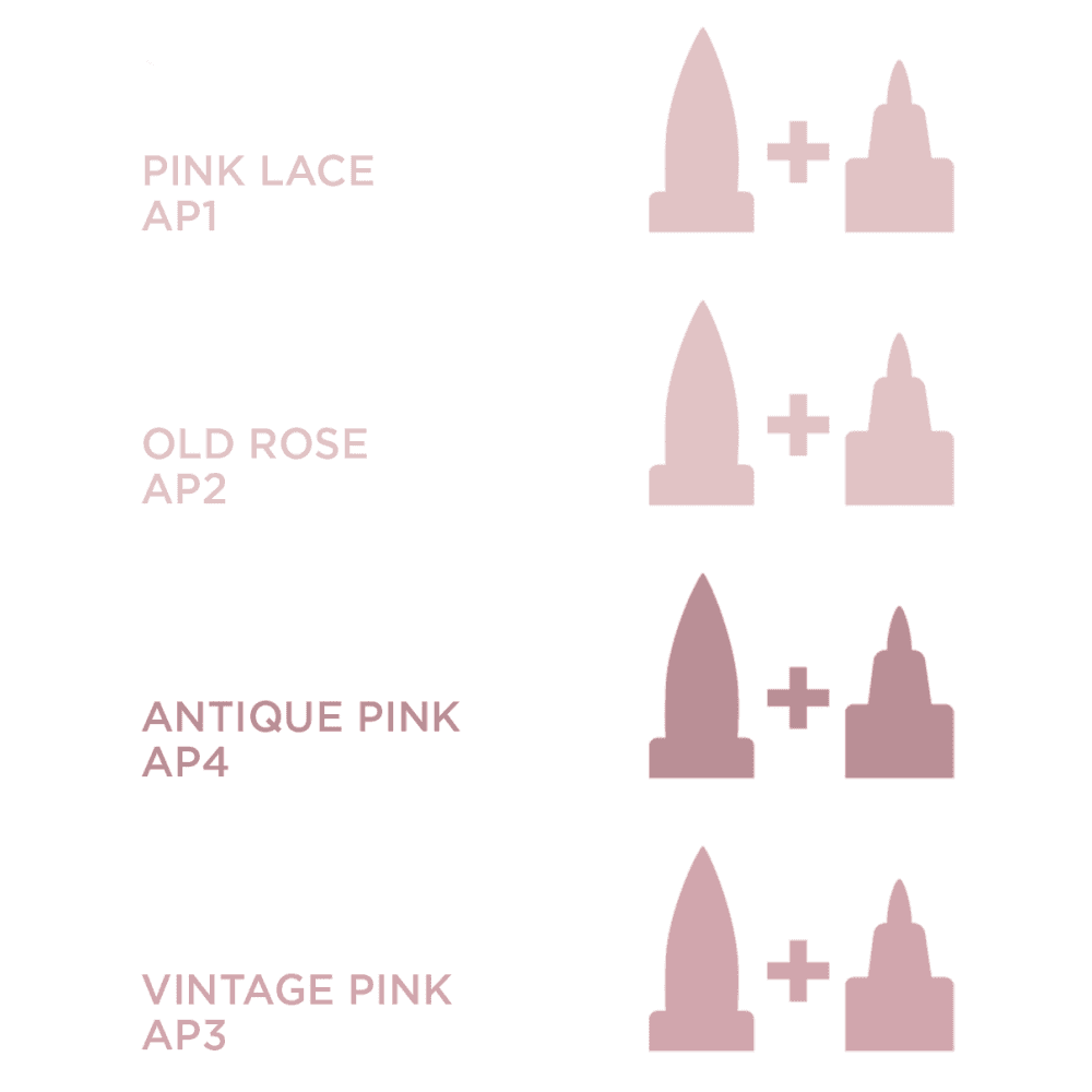 AP1 - Pink Lace- Antique Pink