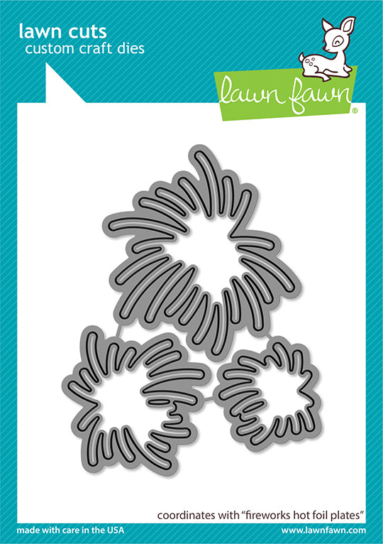 Fireworks Hot Foil Plates - Lawn Cuts Fireworks Hot Foil Plates - Lawn Cuts