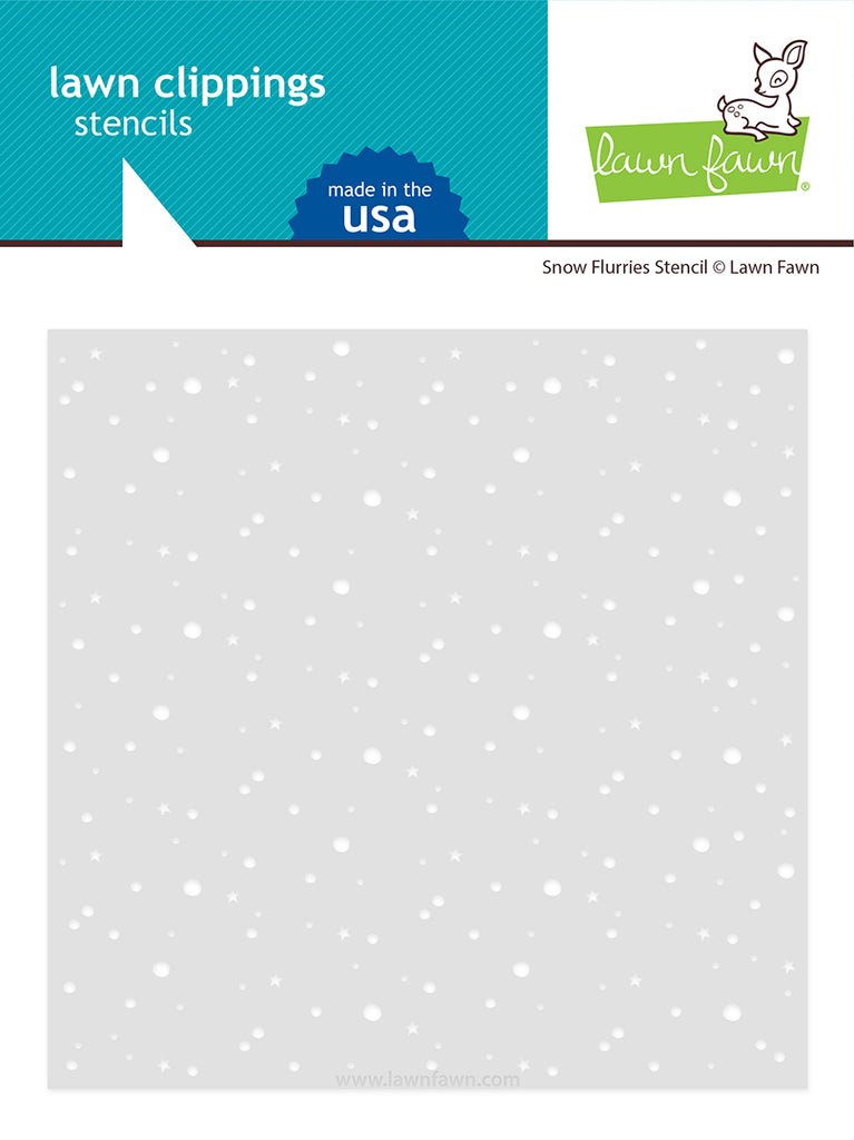 Snow Flurries Background - Stencil Snow Flurries Background - Stencil