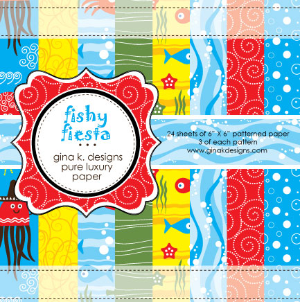Fishy Fiesta - GKD Patterned Paper Fishy Fiesta - GKD Patterned Paper