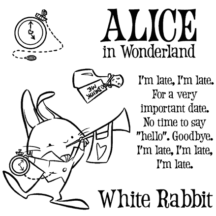 White Rabbit - Rubberstamp White Rabbit - Rubberstamp