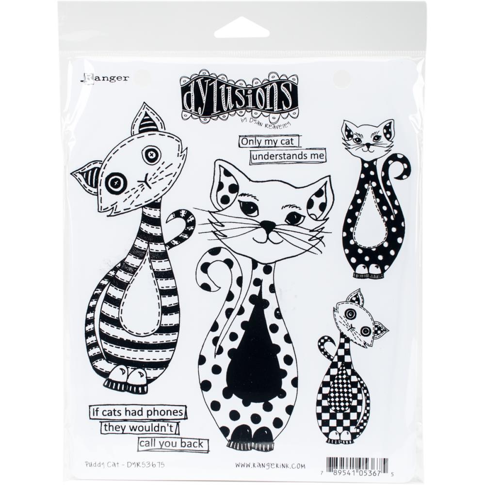 Puddy Cat - Dyan Reaveley's Dylusions Cling Stamp