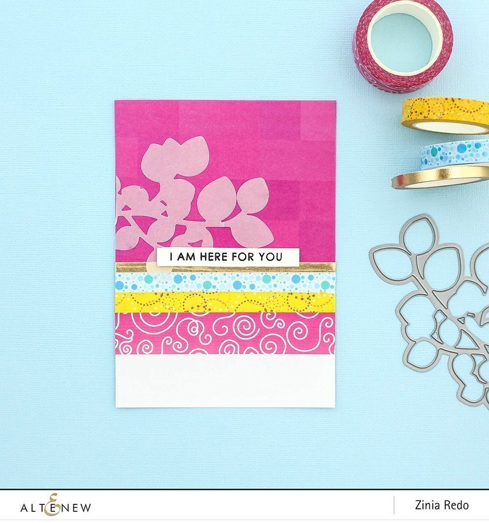 Swirlies in Pink - Washi Tape - Altenew