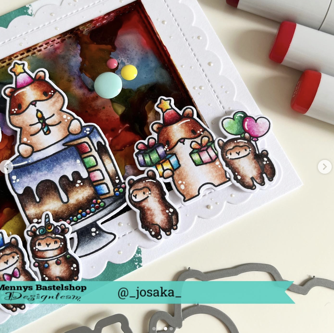 Auch der Hamster kann Kuchen essen!