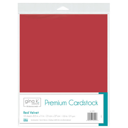Red Velvet - Heavy Base Weight - Premium Card Stock - Thermoweb
