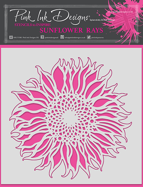 Sunflower Rays - Stencil
