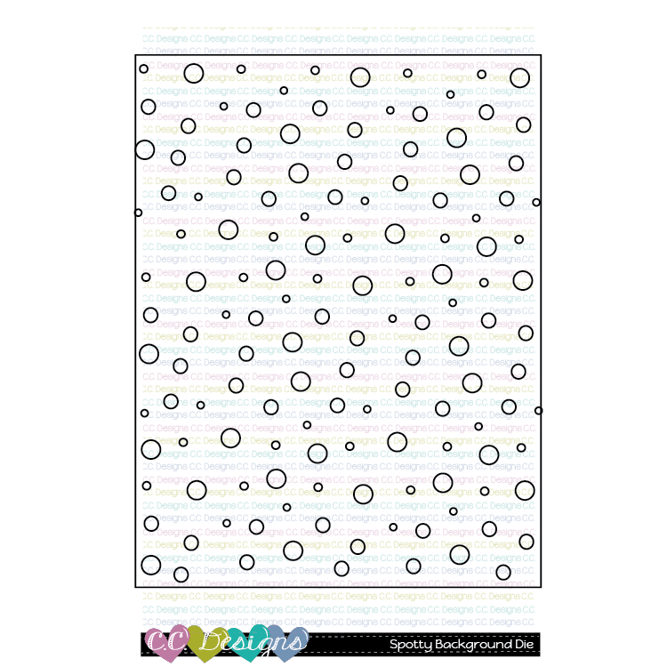 Spotty Dotty Background - Outline Metal Die