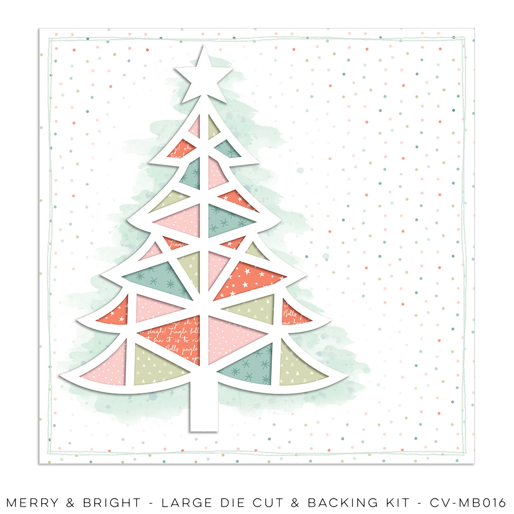 Large Die Cut & Backing Kit - Paper - MERRY & BRIGHT - Joy To The World Large Die Cut & Backing Kit - Paper - MERRY & BRIGHT - Joy To The World
