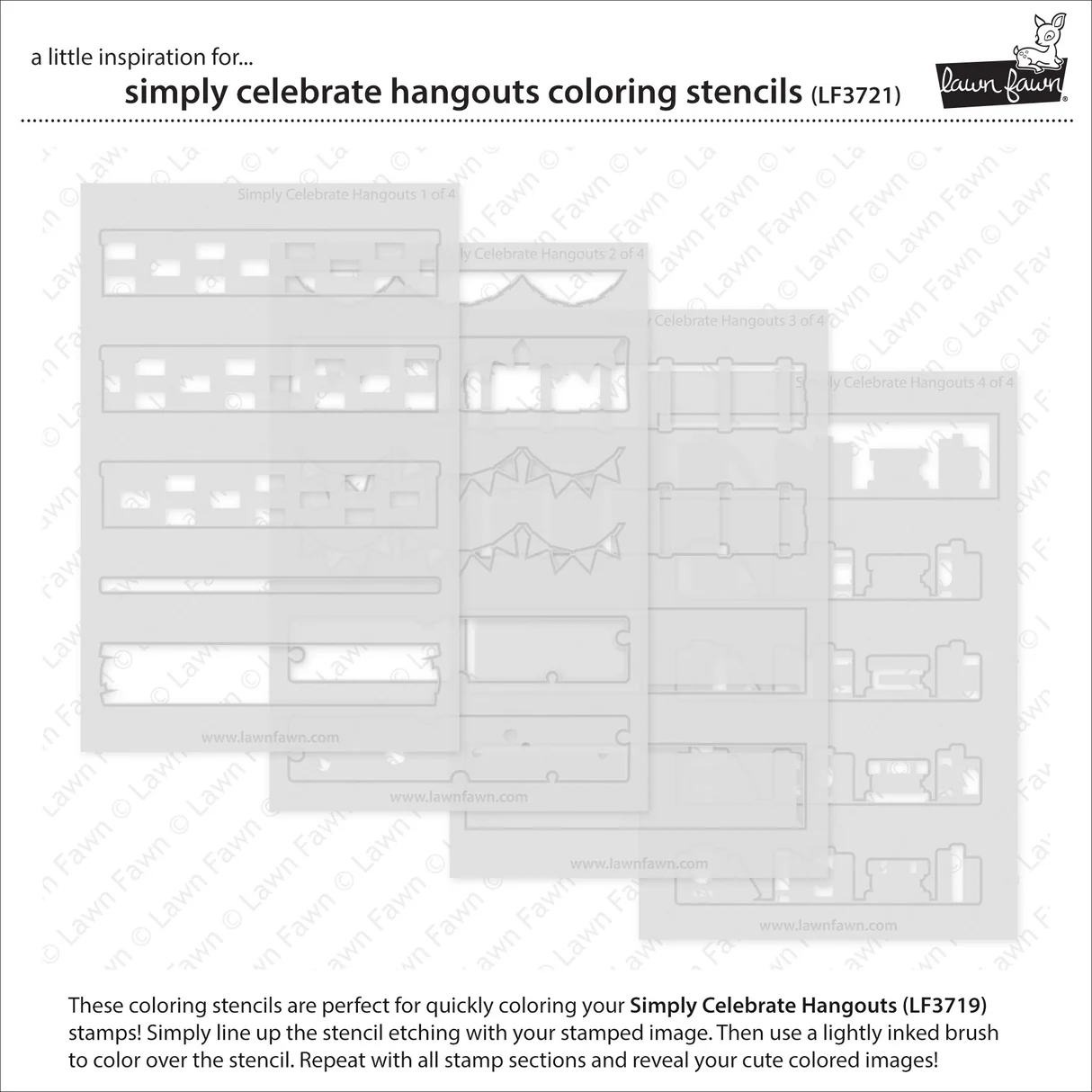 Simply Celebrate Hangouts - Coloring Stencils Simply Celebrate Hangouts - Coloring Stencils