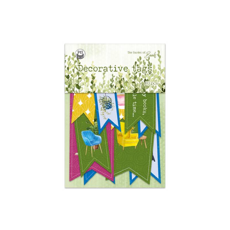 Decorative Tags 02 - The Garden of Books