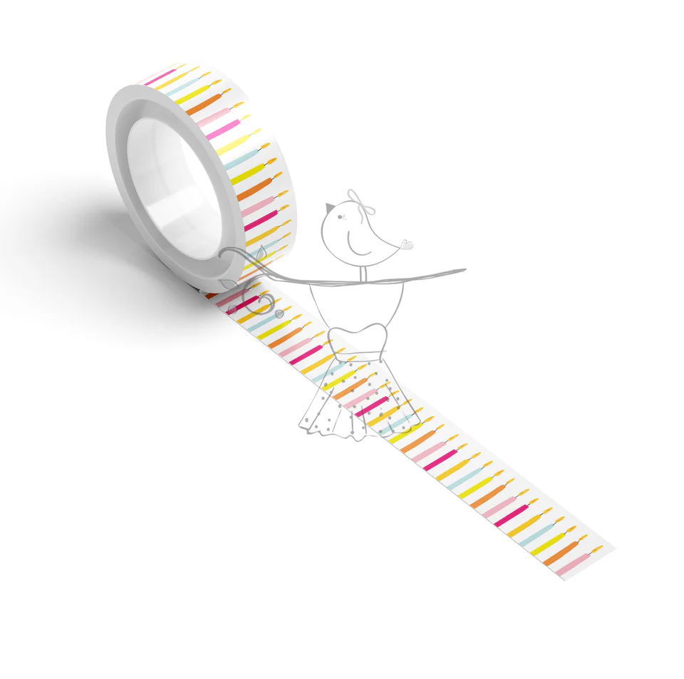 Washi Tape Blow A Candle - It's A Party