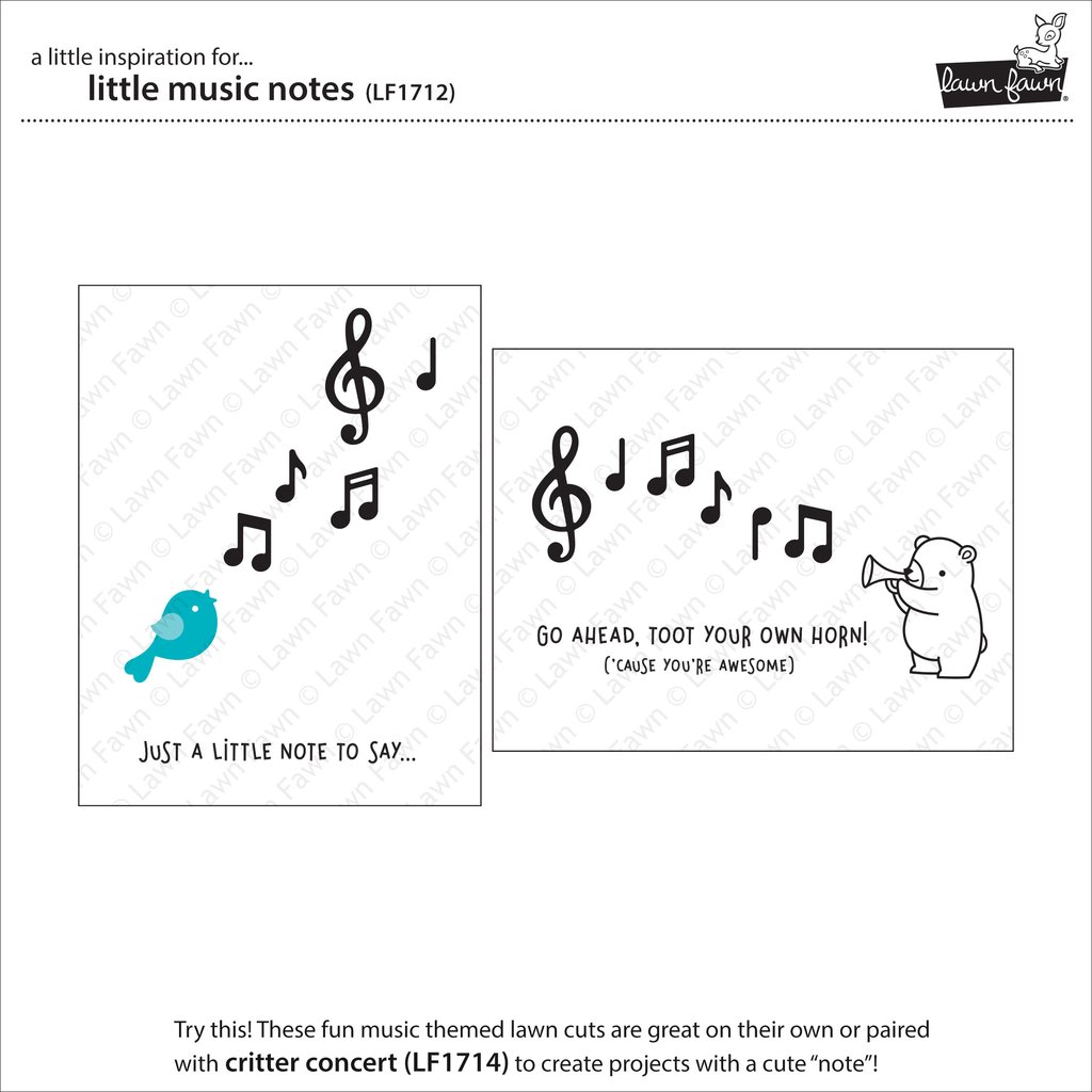 Little Music Notes - Lawn Cuts