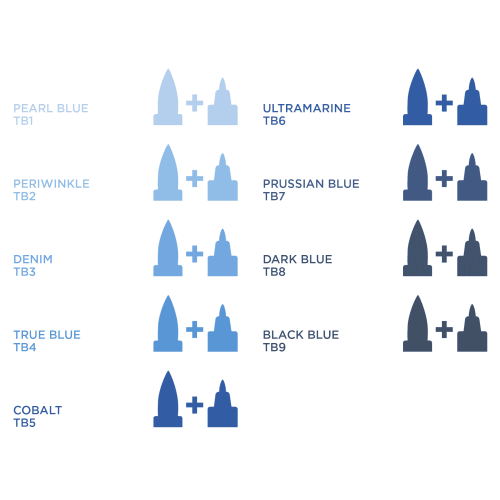 TB1 - Pearl Blue - True Blue