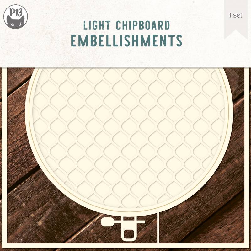Base Embroidery Hoop 01 - Light Chipboard Embelishments