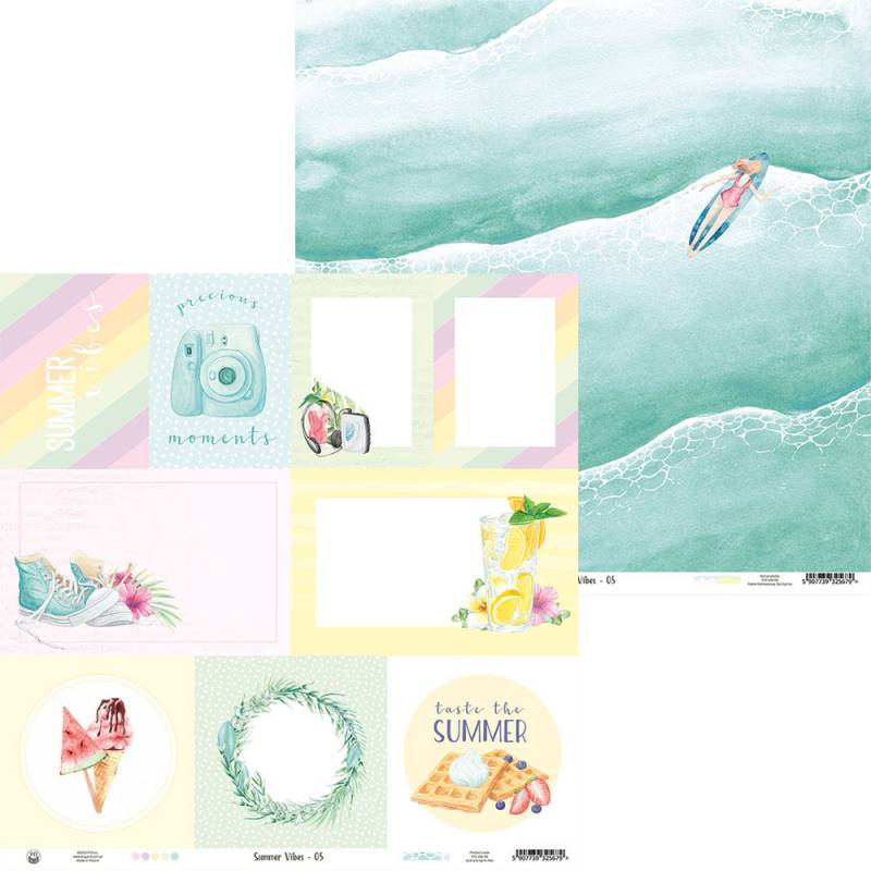 Paper 05 - 12"x12" - Summer Vibes Paper 05 - 12"x12" - Summer Vibes