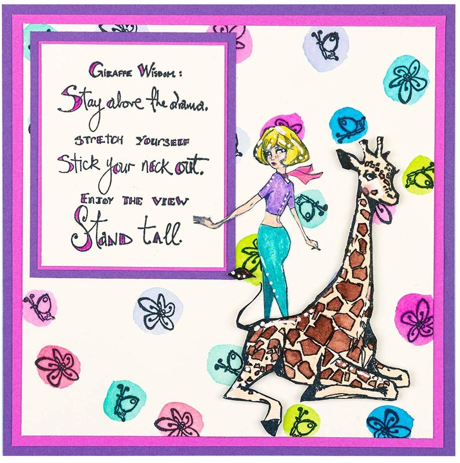 Giraffe Wisdom - Acrylic Stamps - Jane Davenport Giraffe Wisdom - Acrylic Stamps - Jane Davenport