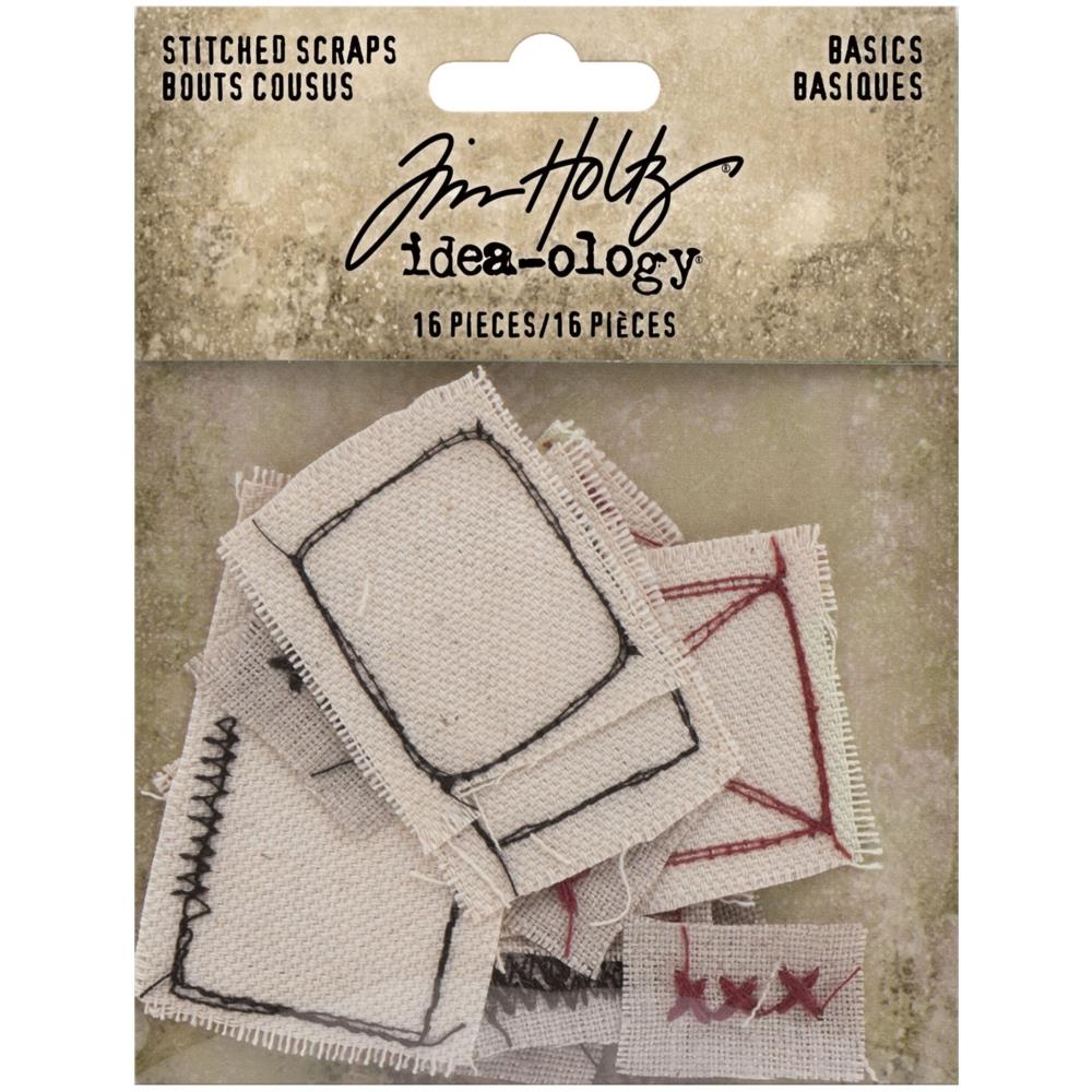Basics - Stitched Scraps 16/Pkg - Idea-Ology