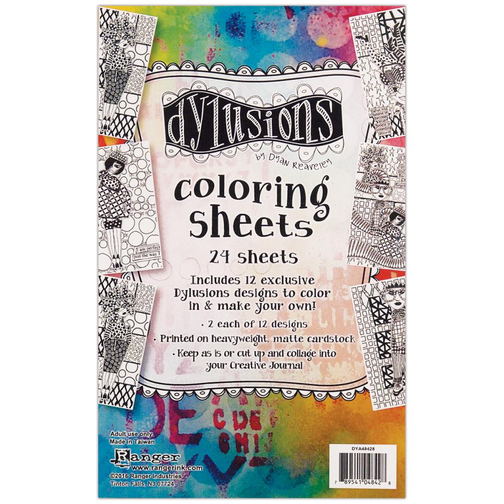 Collection 1 - Coloring Sheets 5"X8" - Dyan Reaveley's Dylusions