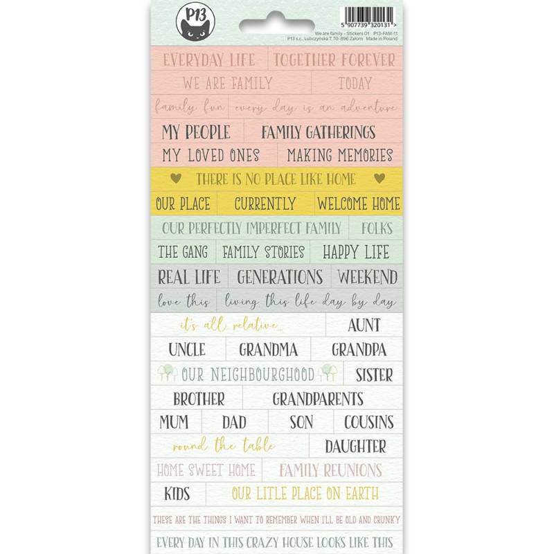 Sticker Sheet 01 - We are Family