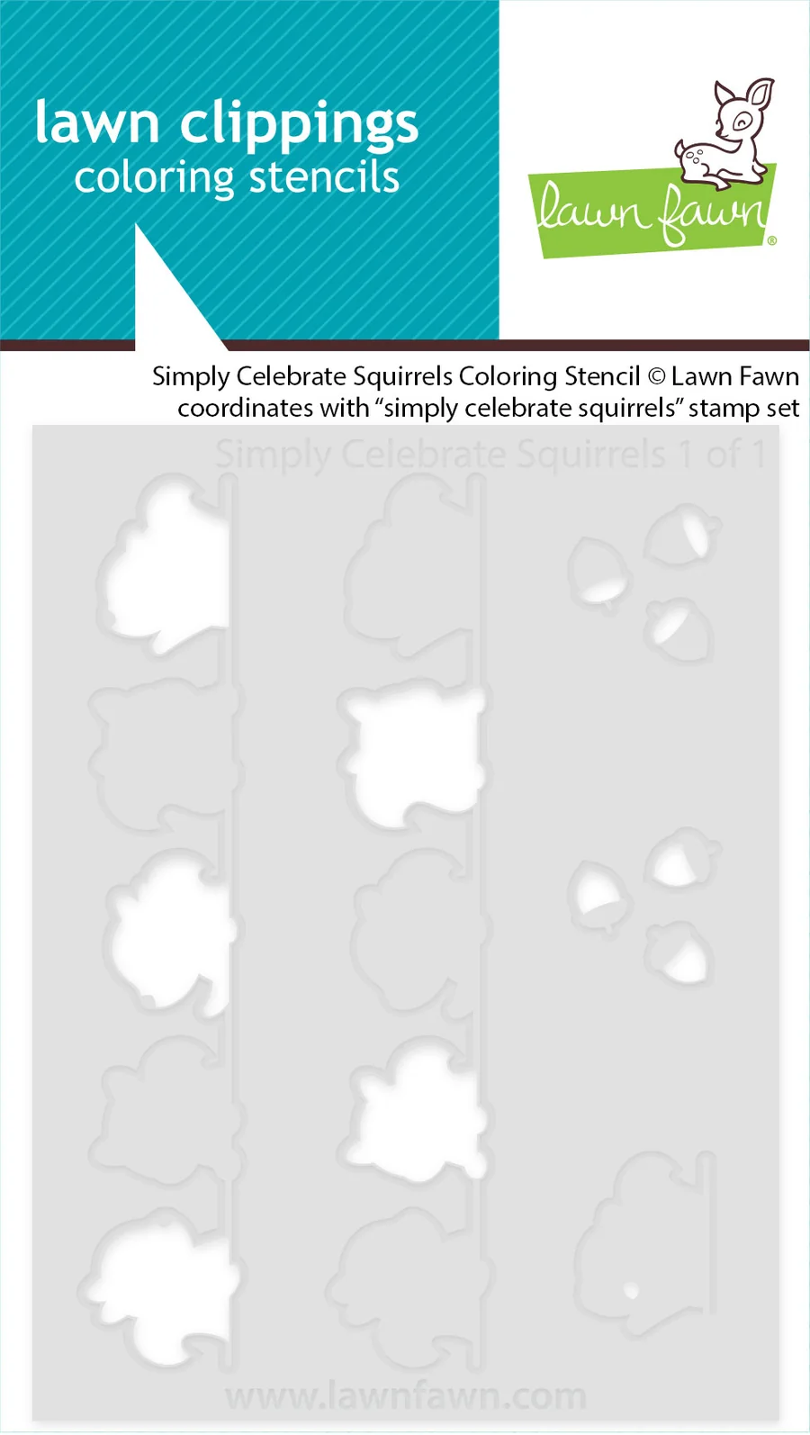 Simply Celebrate Squirrels - Coloring Stencil Simply Celebrate Squirrels - Coloring Stencil