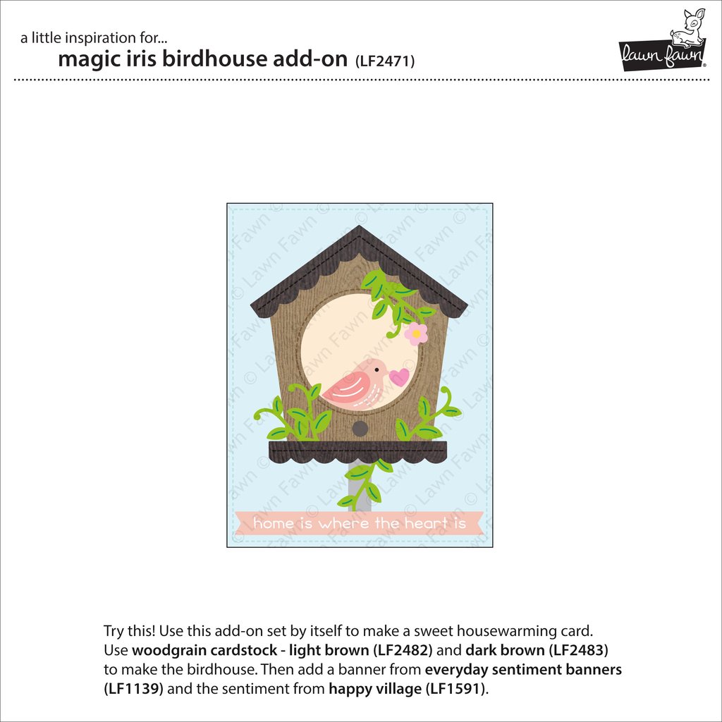 Magic Iris Birdhouse Add-On - Lawn Cuts Magic Iris Birdhouse Add-On - Lawn Cuts