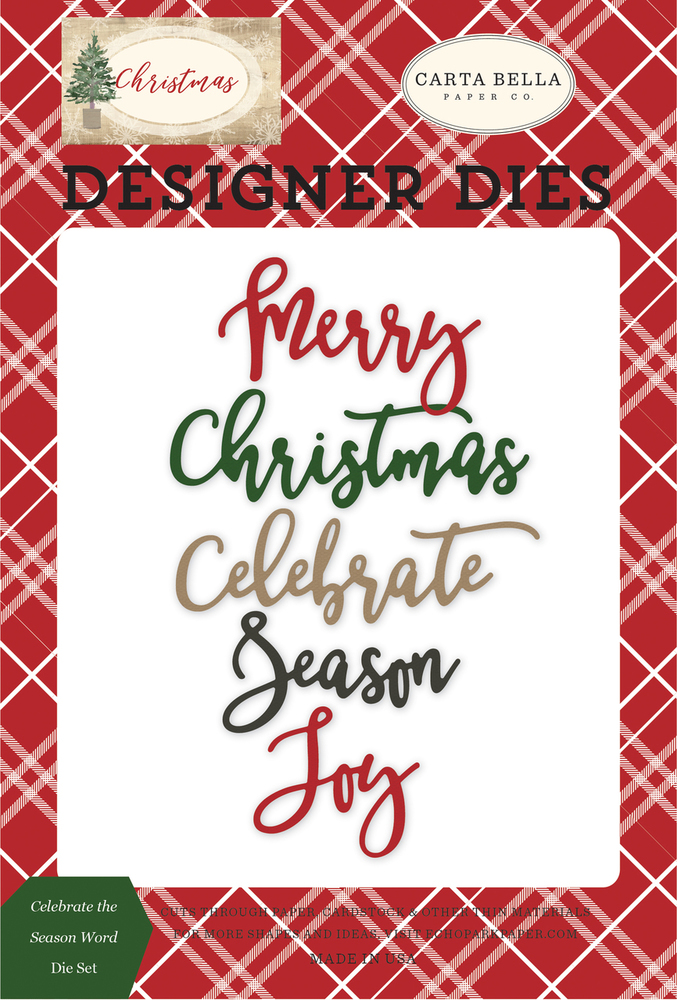 Celebrate the Season Word Die Set - Carta Bella