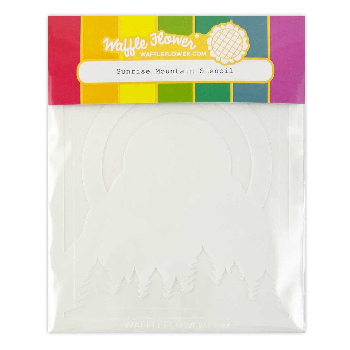Sunrise Mountain Stencil Quad - Stencil