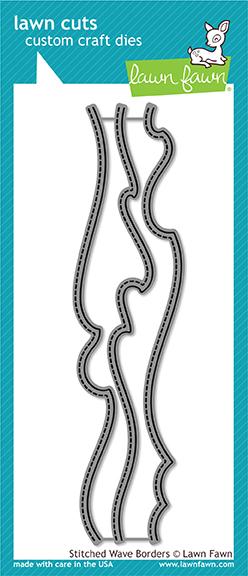 Stitched Wave Borders - Lawn Cuts