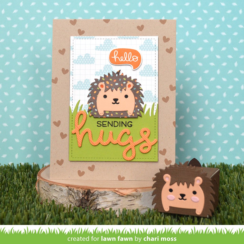 Tiny Gift Box Hedgehog Add-On - Lawn Cuts Tiny Gift Box Hedgehog Add-On - Lawn Cuts