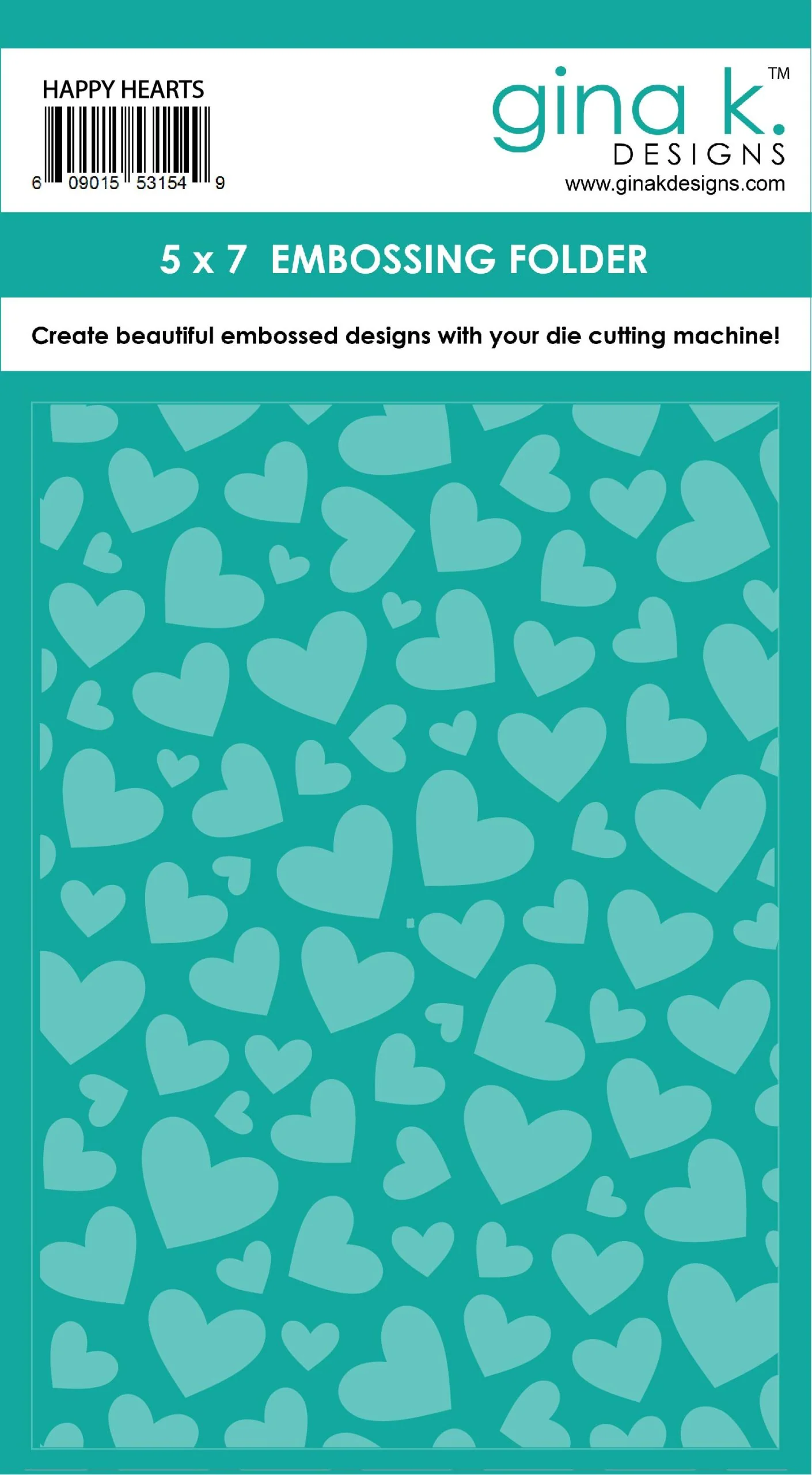 Happy Hearts - Embossing Folder