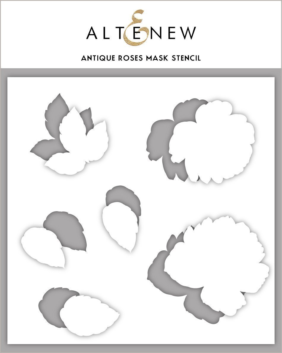 Antique Roses Mask - Stencil