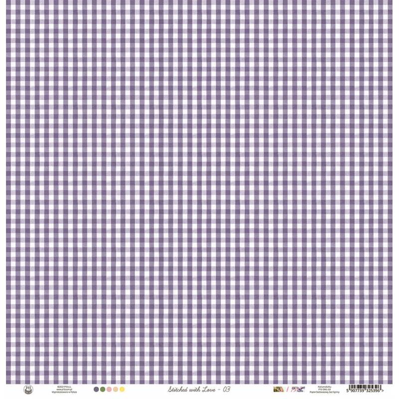 Paper 03 - 12"x12" - Stitched with Love