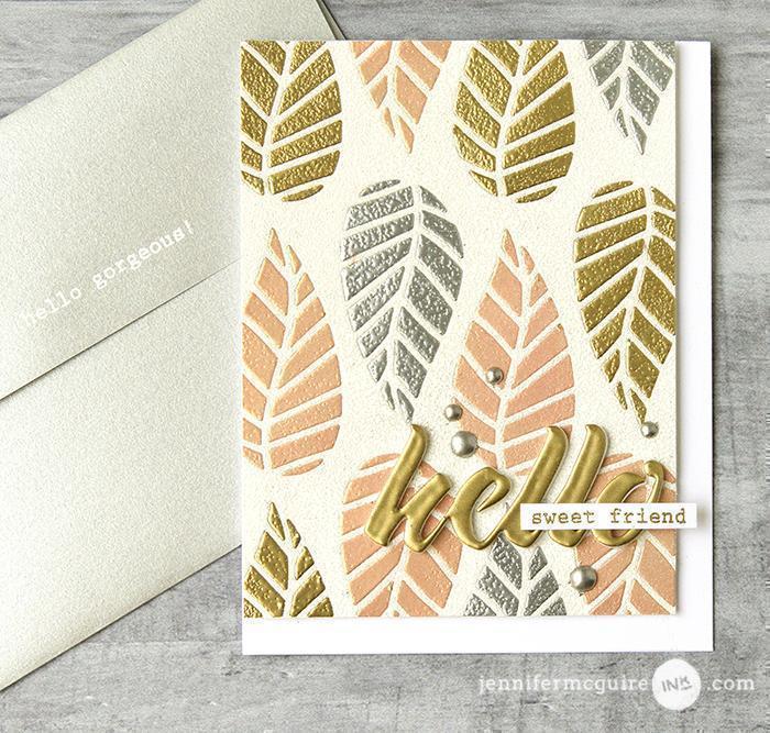 Striped Leaf Cover - Die