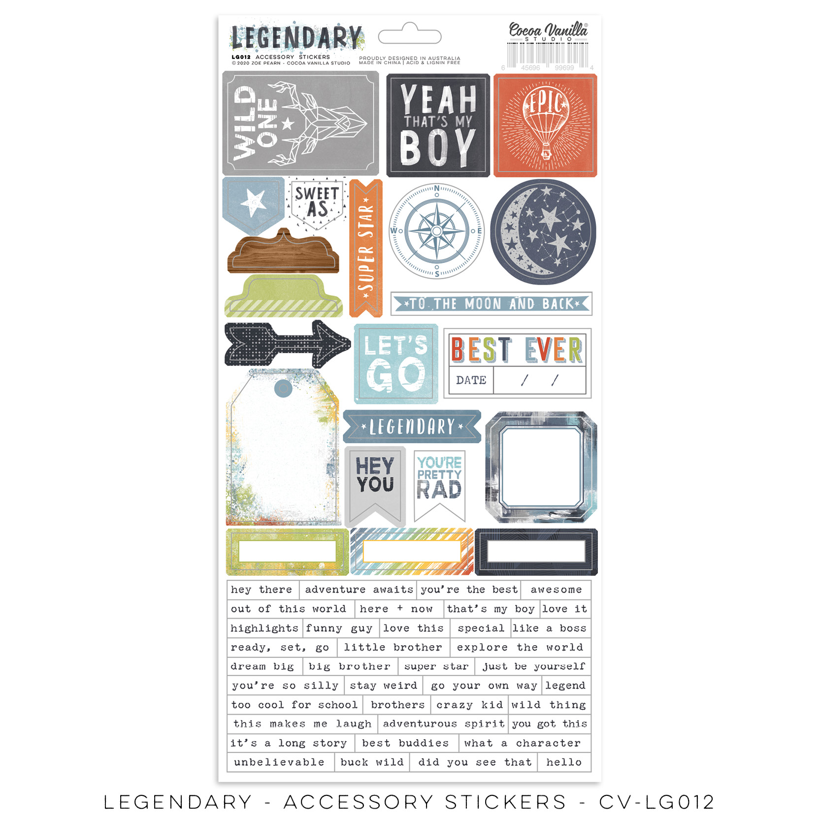 Accessory Stickers - LEGENDARY
