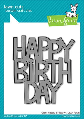 Giant Happy Birthday - Lawn Cuts Giant Happy Birthday - Lawn Cuts