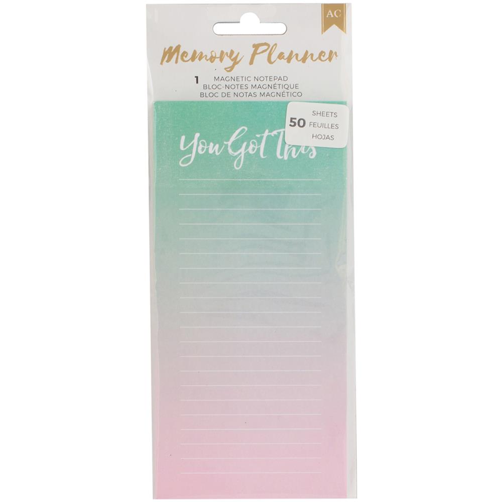 Magnetic Note Pad - Memory Planner - American Crafts