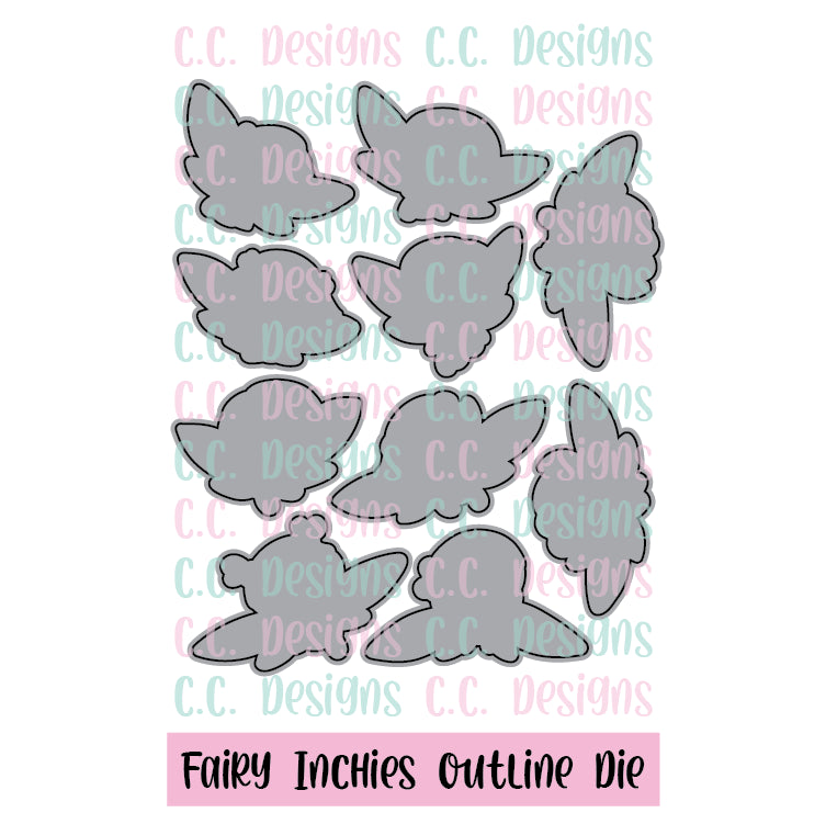 Fairy Inchies - Outline Metal Die