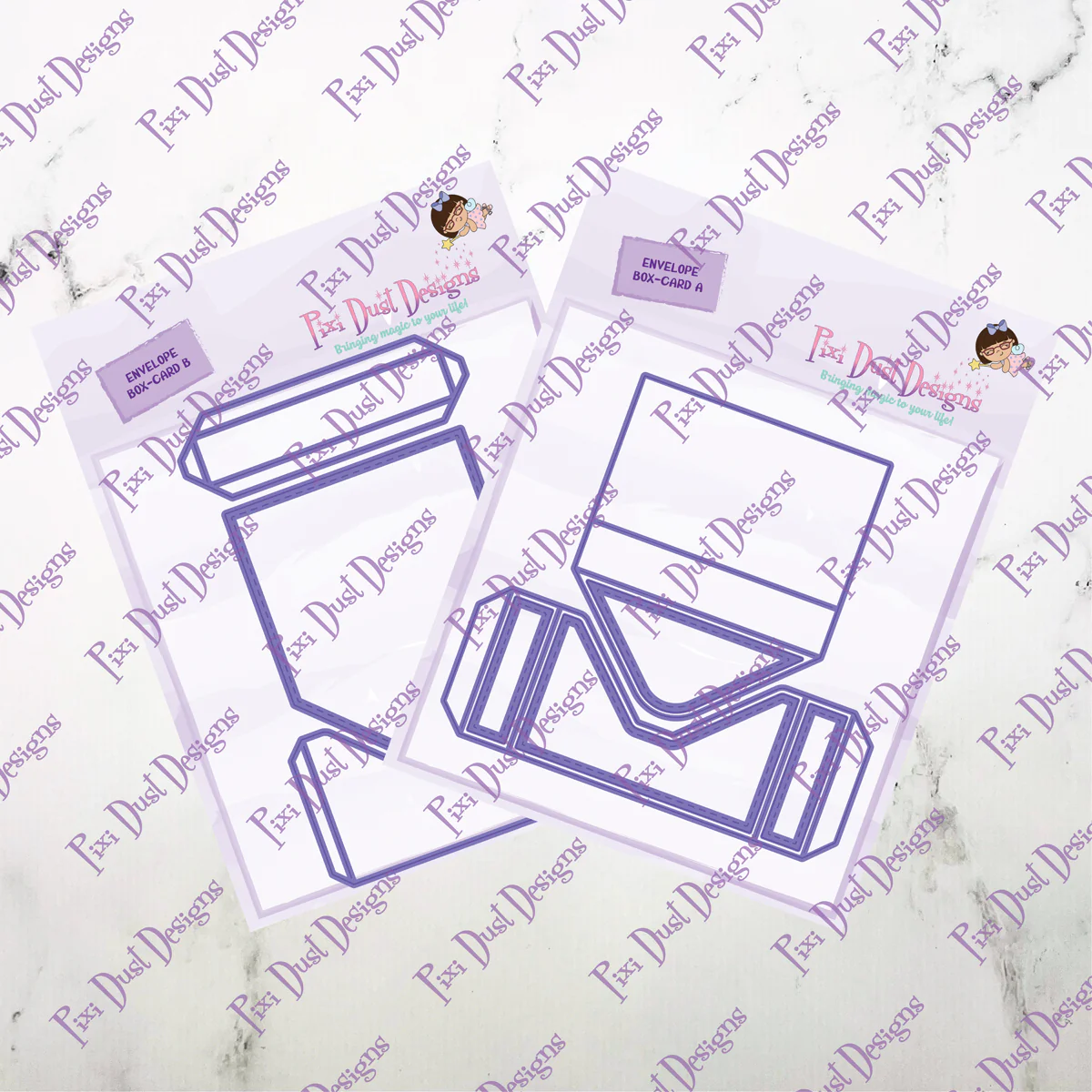 Envelope Box-Card Die A+B - Pixi Cuts Envelope Box-Card Die A+B - Pixi Cuts