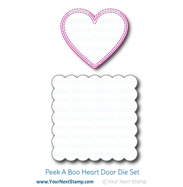 Peek a Boo Heart Door - Die Set