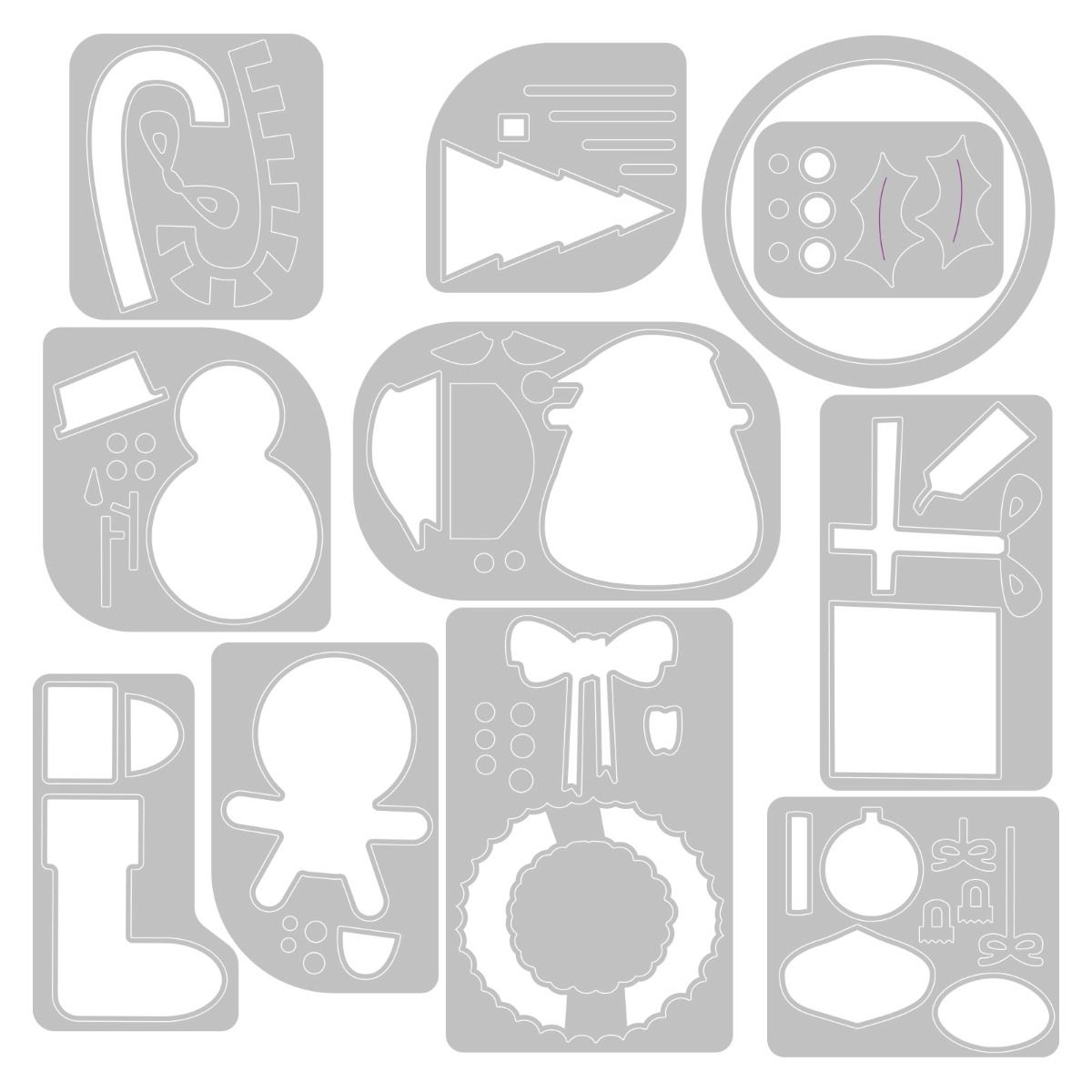 Christmas Minis - Sizzix Thinlits Dies By Tim Holtz Christmas Minis - Sizzix Thinlits Dies By Tim Holtz