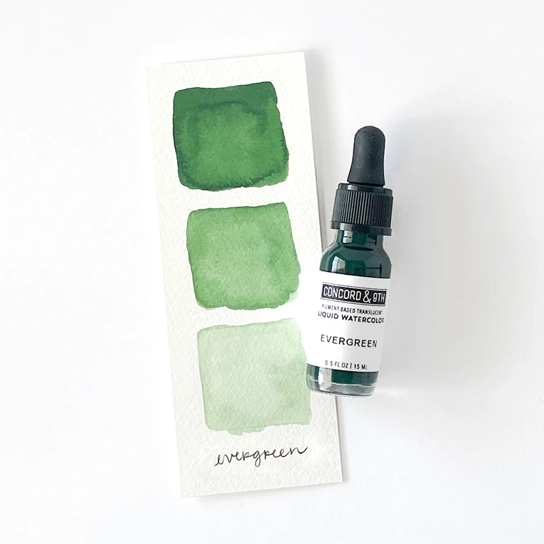 Evergreen - Liquid Watercolor