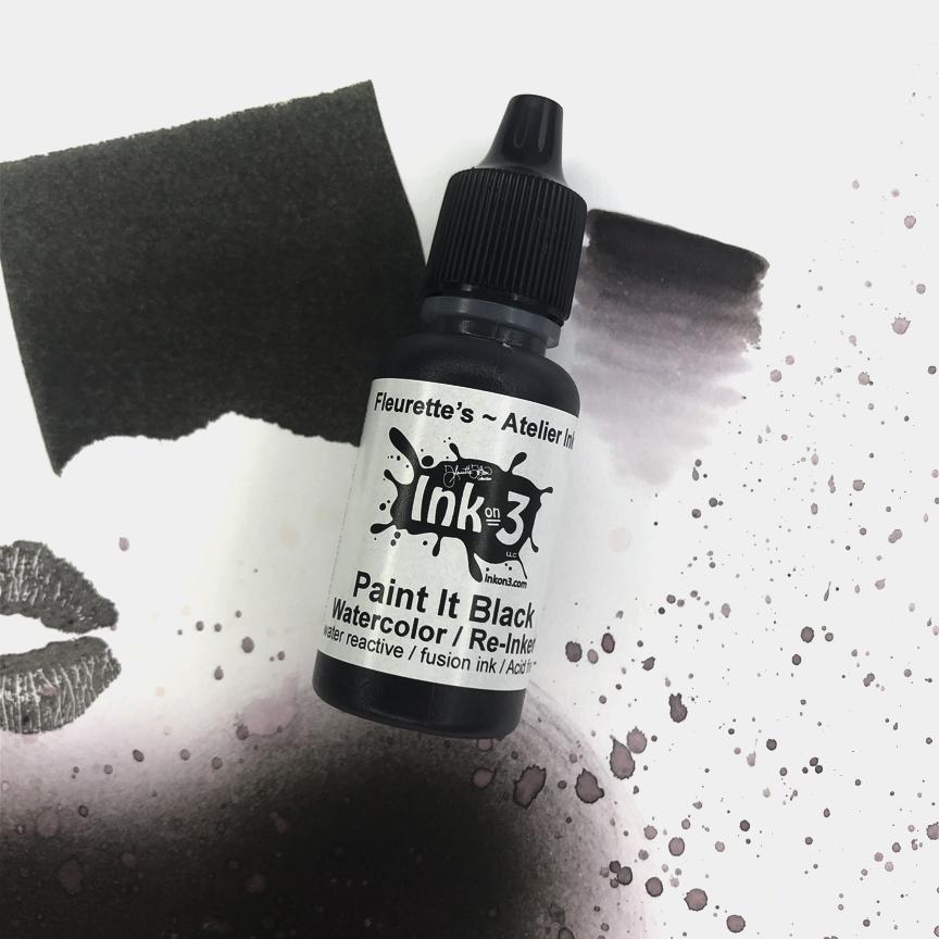 Paint It Black - Atelier Watercolor ~ Artist Grade Fusion Ink