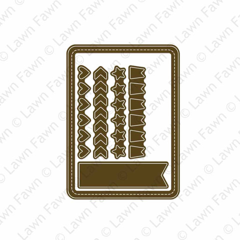 Stitched Journaling Card - lawn cuts