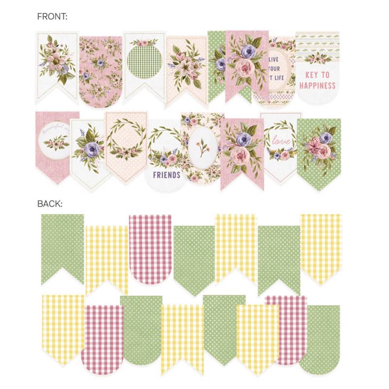 Banner / die cut - Stitched with Love